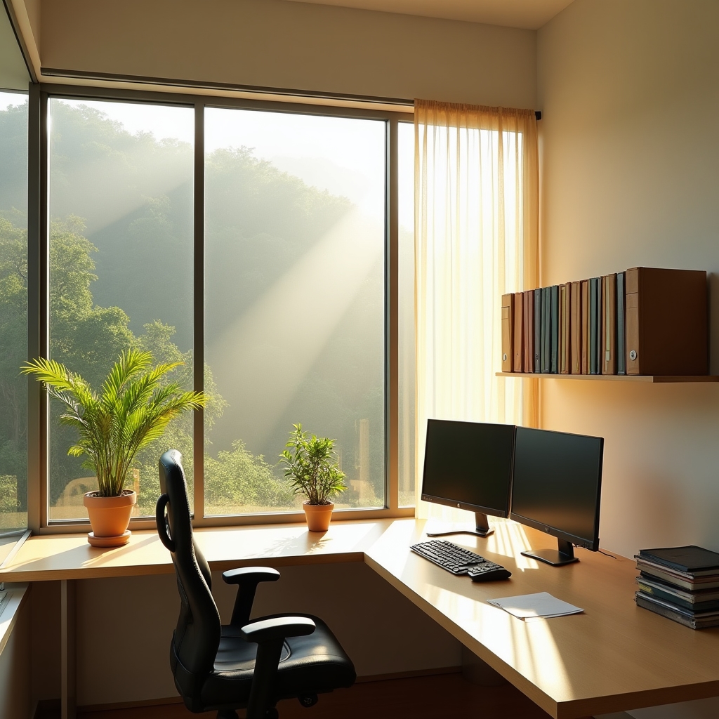 Modern consulting office in Xalapa Veracruz with natural light and clean workspace